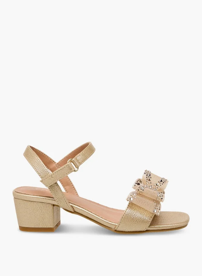 Celeste Girls Bow Embellished Sandals Ramadan Collection